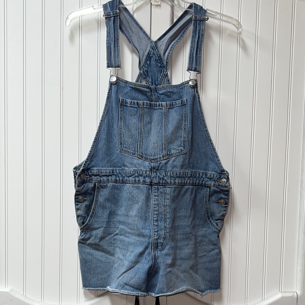 Y2K NoBo Bib Overall Jean Shorts XL Vintage